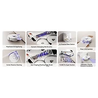 Aspirateur robot à vadrouille avec connectivité Wi-Fi Freo Z10 de Narwal avec ensemble de vadrouille en prime - Blanc