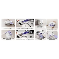 Aspirateur robot à vadrouille avec connectivité Wi-Fi Freo Z10 de Narwal avec ensemble de vadrouille en prime - Blanc