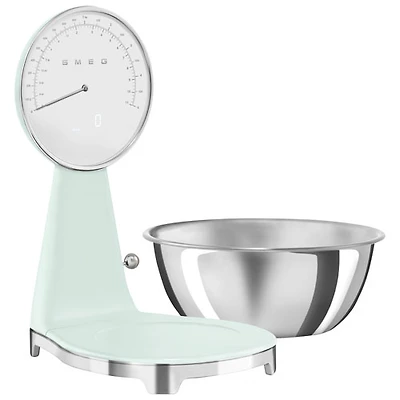 Balance de cuisine analogique/numérique de Smeg - Vert pastel