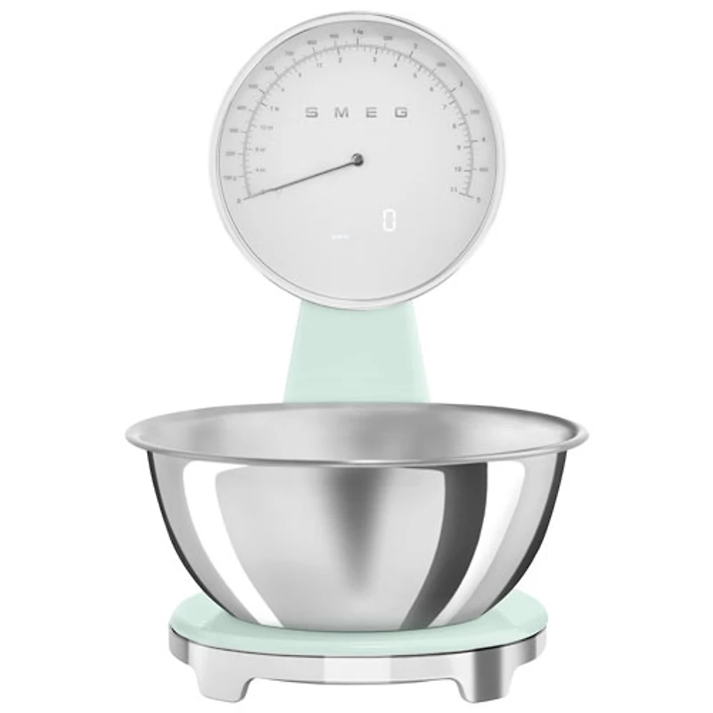 Balance de cuisine analogique/numérique de Smeg - Vert pastel