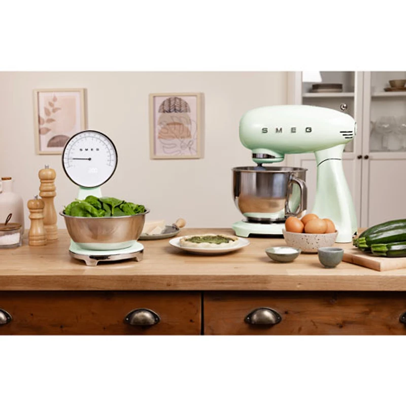 Balance de cuisine analogique/numérique de Smeg - Vert pastel