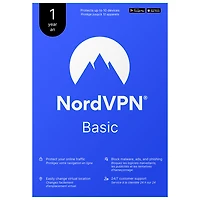 NordVPN Basic (PC/Mac) - 10 Devices - 1 Year