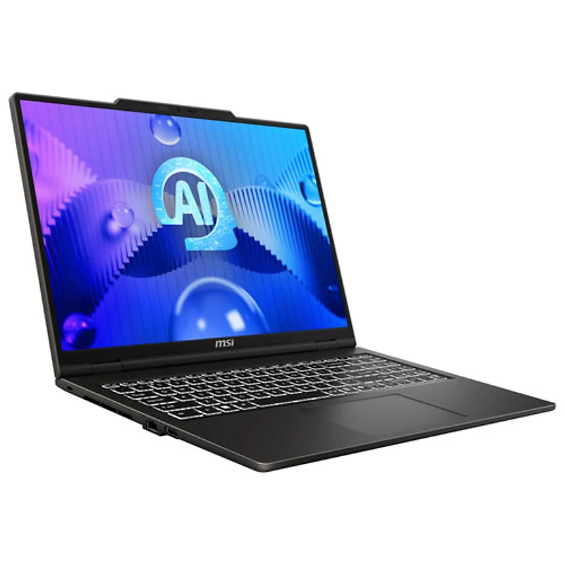 Portable Venture 16 AI de 16 po de MSI - Gris (Core Ultra 7 - 155H d'Intel/RAM 16 Go/SSD 1 To/Windows 11)