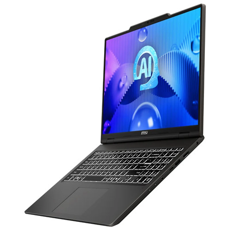 Portable Venture 16 AI de 16 po de MSI - Gris (Core Ultra 7 - 155H d'Intel/RAM 16 Go/SSD 1 To/Windows 11)
