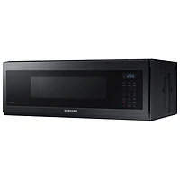 Four à micro-ondes à hotte intégrée de Samsung - 1,1 pi³ - Acier inoxydable noir