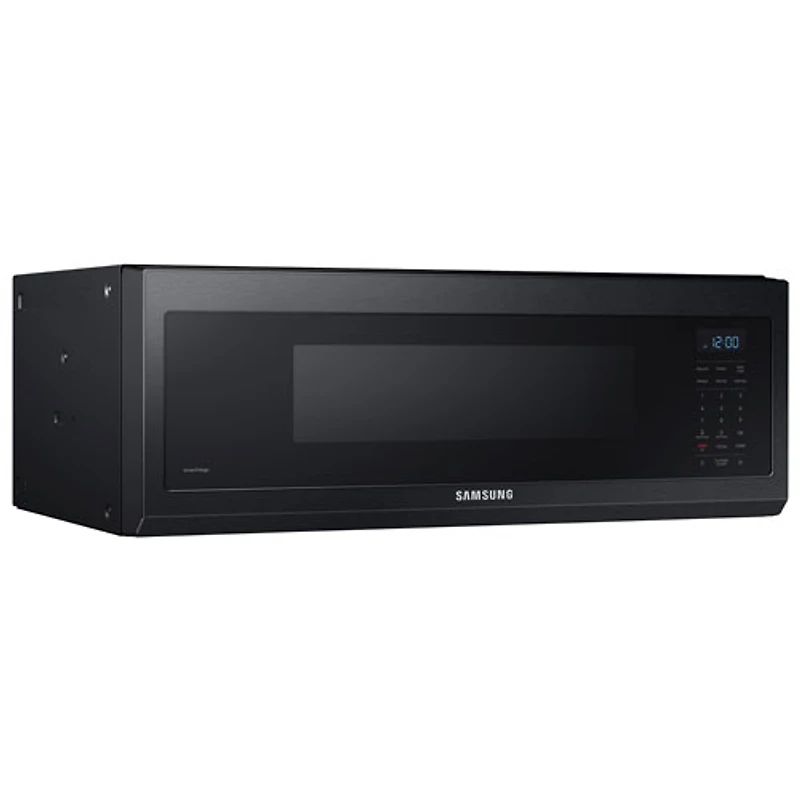 Four à micro-ondes à hotte intégrée de Samsung - 1,1 pi³ - Acier inoxydable noir
