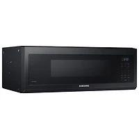 Four à micro-ondes à hotte intégrée de Samsung - 1,1 pi³ - Acier inoxydable noir