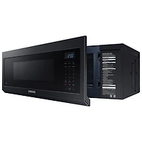 Four à micro-ondes à hotte intégrée de Samsung - 1,1 pi³ - Acier inoxydable noir