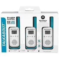 Motorola Talkabout T114TP 25 km 2-Way Radios - 3 Pack