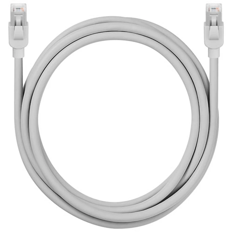 Câble Ethernet Cat 6A de 2,4 m (8 pi) d'Insignia - Gris - Exclusivité de Best Buy