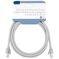 Câble Ethernet Cat 6A de 2,4 m (8 pi) d'Insignia - Gris - Exclusivité de Best Buy