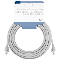 Câble Ethernet Cat 6A de 15,2 m (50 pi) d'Insignia - Gris - Exclusivité de Best Buy