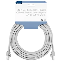 Insignia 7.6m (25 ft.) Cat 6A Ethernet Cable - Grey - Only at Best Buy