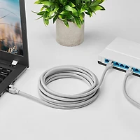 Câble Ethernet Cat 6A de 4,2 m (14 pi) d'Insignia - Gris - Exclusivité de Best Buy