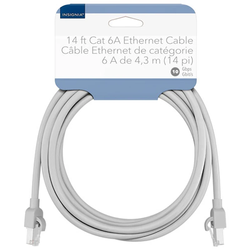 Câble Ethernet Cat 6A de 4,2 m (14 pi) d'Insignia - Gris - Exclusivité de Best Buy