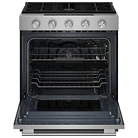 KitchenAid 30" 5.0 Cu. Ft. True Convection 5-Burner Slide-In Gas Air Fry Range (KSGS530SPS) - Stainless