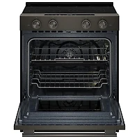 Cuisinière électrique encastrable à 5 éléments avec convection véritable et friture à air chaud 5,3 pi³ 30 po de KitchenAid (YKSES530SBE) - Fonte noire