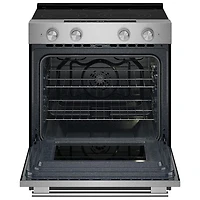 Cuisinière électrique encastrable avec ventilateur à convection et friture à air chaud 5,3 pi³ 30 po de KitchenAid (YKSES330SPS) - Fini en acier inoxydable PrintShield