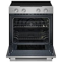 KitchenAid 30" 5.3 Cu Ft True Convection Slide-In Electric Air Fry Range (YKSES530SPS) -Fingerprint Resistant Stainless