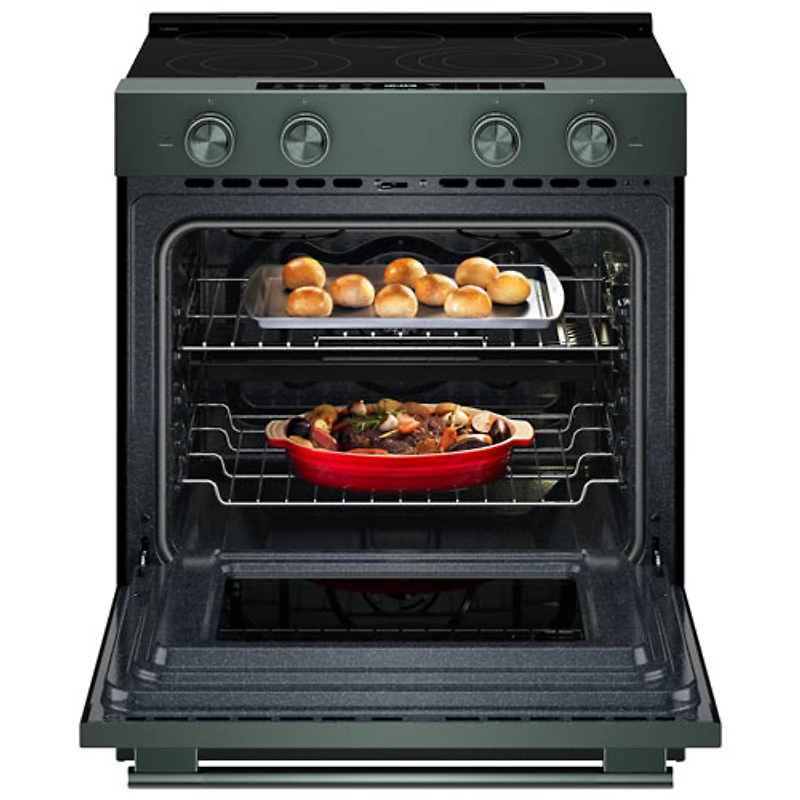 Cuisinière électrique encastrable à 5 éléments avec convection véritable et friture à air chaud 5,3 pi³ 30 po de KitchenAid (YKSES530SJP) - Genévrier