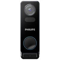 Philips 7000 Series Wire-Free 2K Dual-Cam Video Doorbell - Black