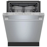 Lave-vaisselle encastrable 24 po 42 dB, cuve inox et 3e panier série 800 de Bosch (SHX78DM5N) - Inox