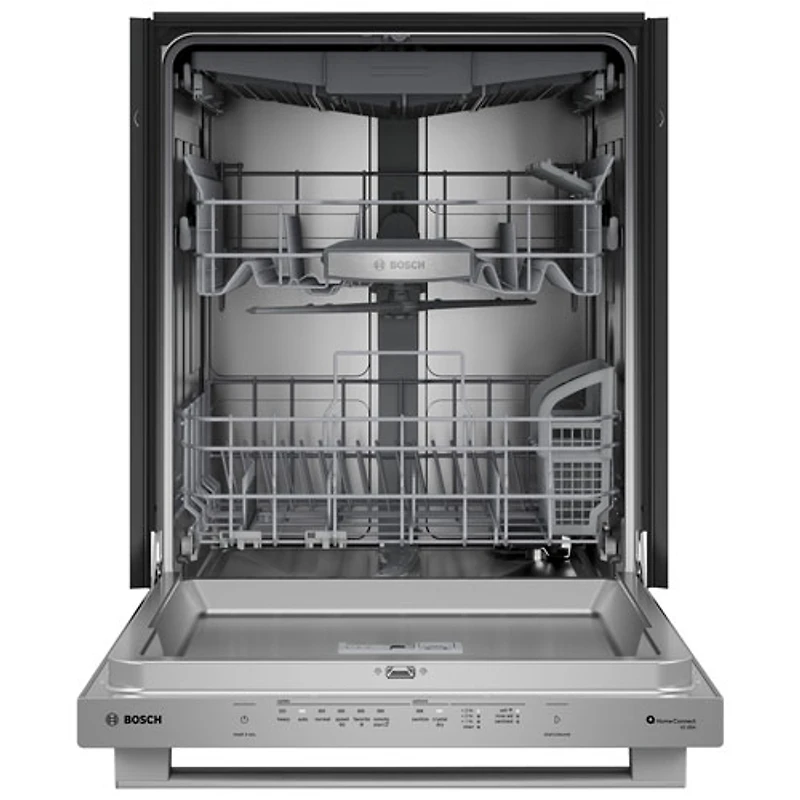 Bosch 800-Series 24" 42dB Built-In Dishwasher w/ Stainless Steel Tub & Third Rack (SHX78DM5N) - Stainless