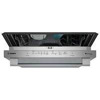 Lave-vaisselle encastrable 24 po 42 dB, cuve inox et 3e panier série 800 de Bosch (SHX78DM5N) - Inox