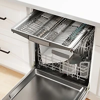 Bosch 800-Series 24" 42dB Built-In Dishwasher w/ Stainless Steel Tub & Third Rack (SHX78DM5N) - Stainless