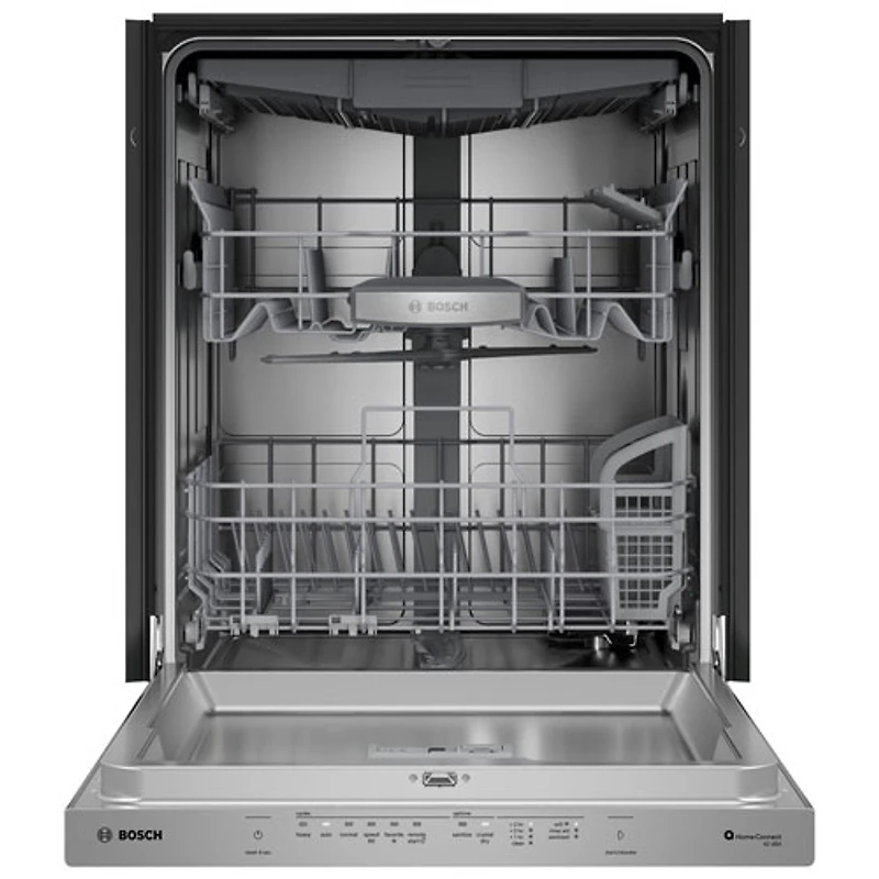 Bosch 800-Series 24" 42dB Built-In Dishwasher w/ Stainless Steel Tub & Third Rack (SHP78DM5N) - Stainless