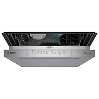 Bosch 800-Series 24" 42dB Built-In Dishwasher w/ Stainless Steel Tub & Third Rack (SHP78DM5N) - Stainless