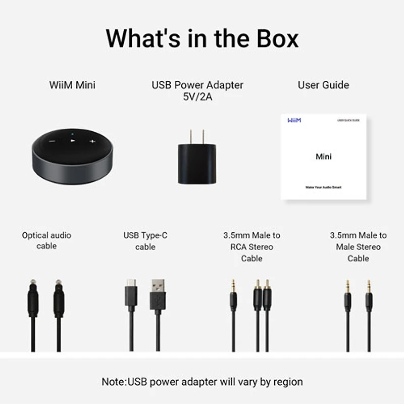 Mini diffuseur audio de WiiM