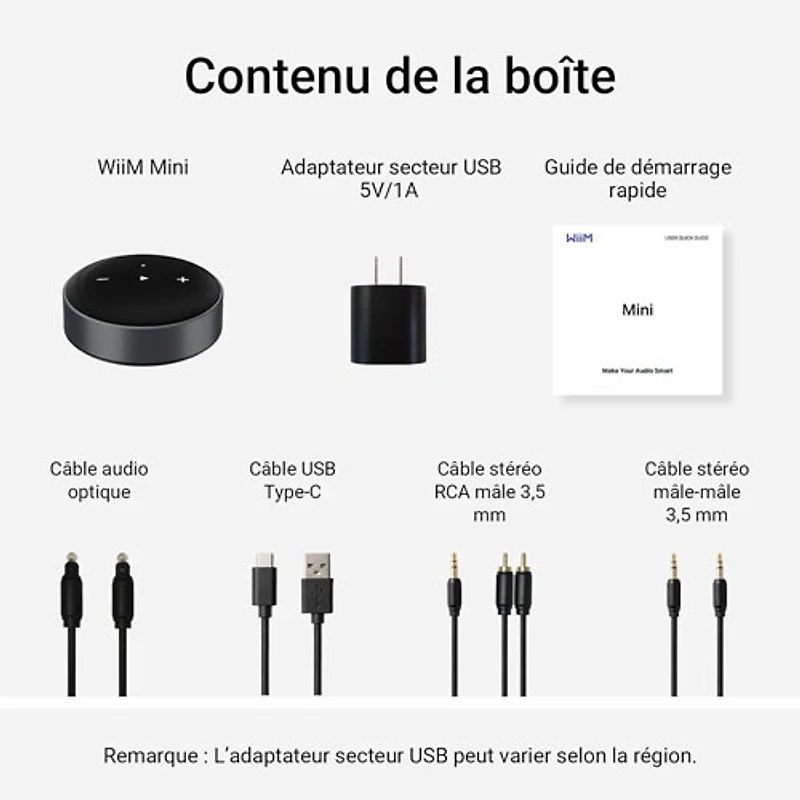 Mini diffuseur audio de WiiM