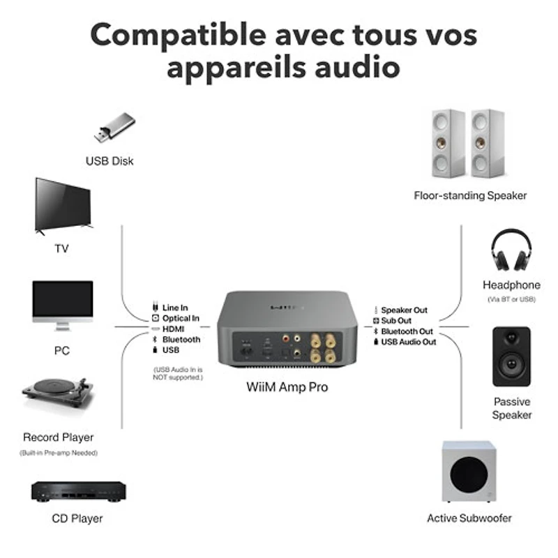 WiiM Amp Pro Streaming Amplifier