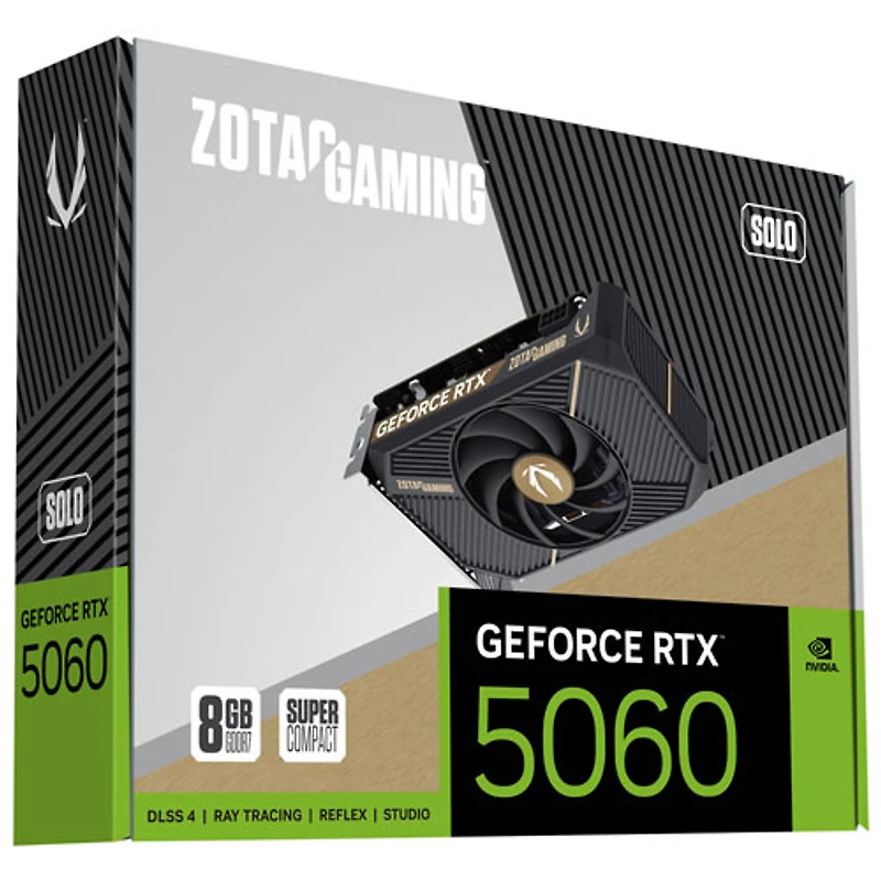 ZOTAC Gaming GeForce RTX 5060 SOLO 8GB GDDR7 Video Card