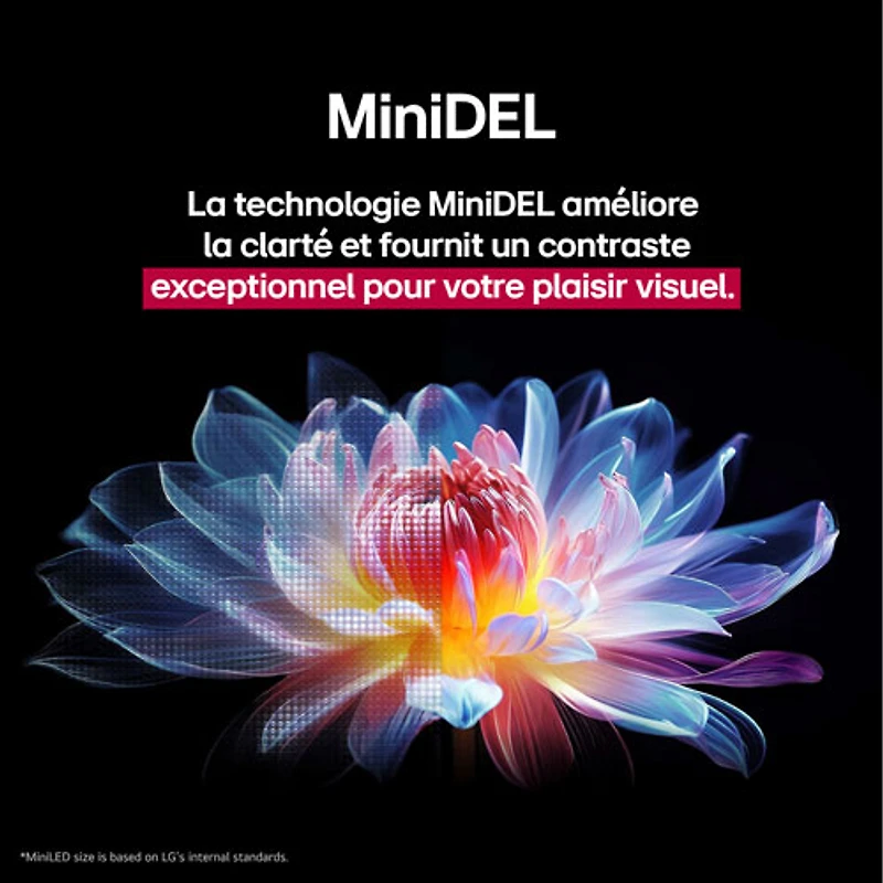 Téléviseur intelligent mini-DEL HDR UHD 4K QNED evo AI QNED92 de 85 po série QNED92 de LG (85QNED92AUA) - 2025