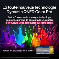 Téléviseur intelligent mini-DEL HDR UHD 4K QNED evo AI QNED92 de 75 po série QNED92 de LG (75QNED92AUA) - 2025