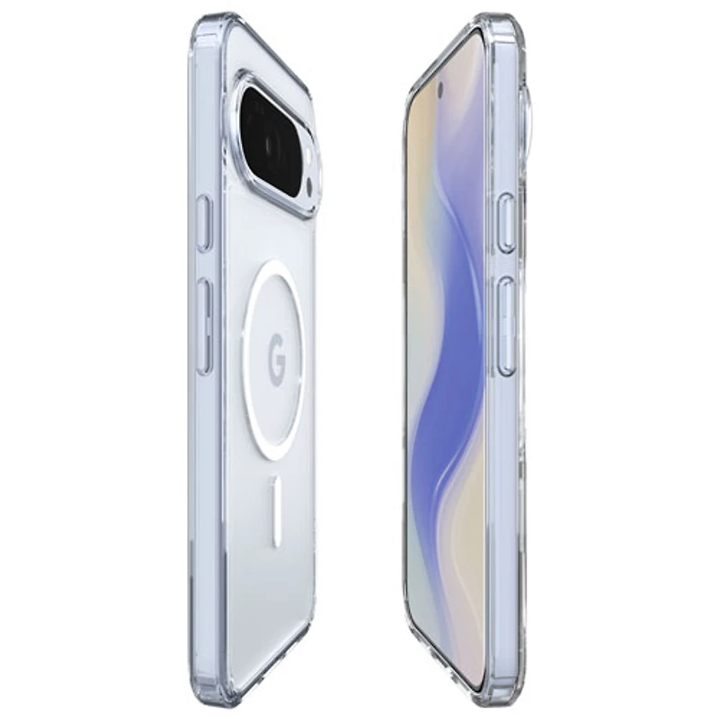 Spigen Crystal Flex Fitted Hard Shell Case with Magnet for Pixel 10/10 Pro - Crystal Clear