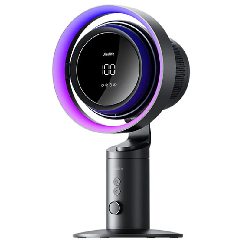 Ventilateur de table rechargeable Pro3 de JisuLife - Noir