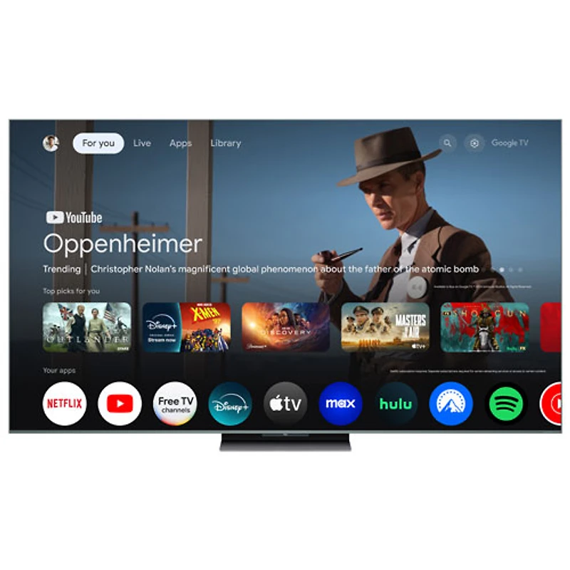 Téléviseur intelligent Google mini-DEL HDR UHD 4K série QM9K de 65 po de TCL (65QM9K) - 2025