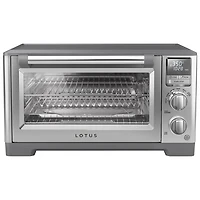 Four grille-pain à convection avec friture à air chaud de Lotus - Acier inoxydable
