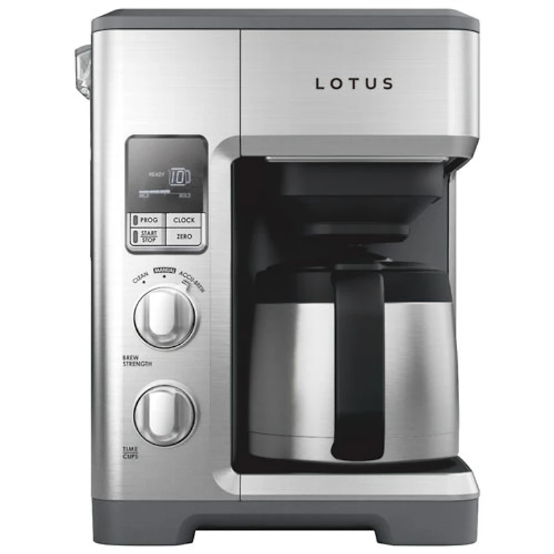 Cafetière à filtre de Lotus - 10 tasses - Acier inoxydable
