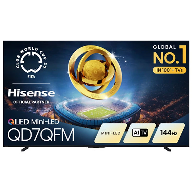 Hisense 100" QD7QFM Series 4K UHD HDR Mini-LED Smart Fire TV (100QD7QFM) - 2025