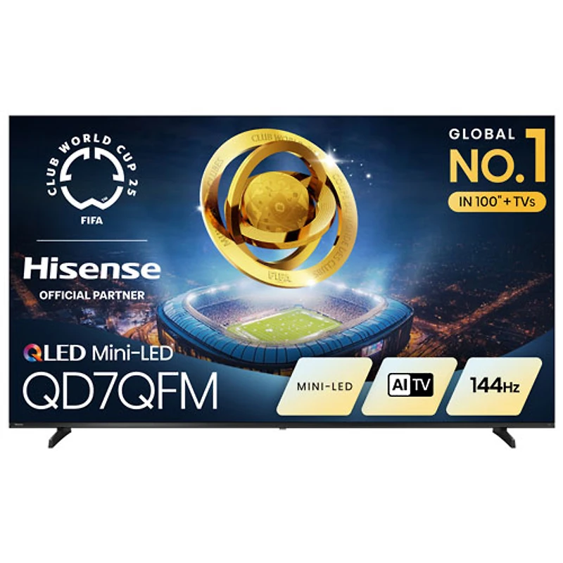 Hisense 85" QD7QFM Series 4K UHD HDR Mini-LED Smart Fire TV (85QD7QFM) - 2025