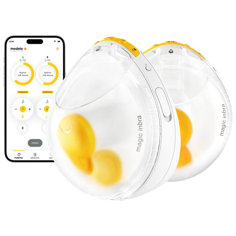 Double tire-lait portable Magic InBra de Medela