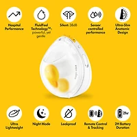 Double tire-lait portable Magic InBra de Medela