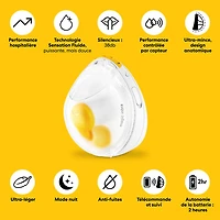 Double tire-lait portable Magic InBra de Medela