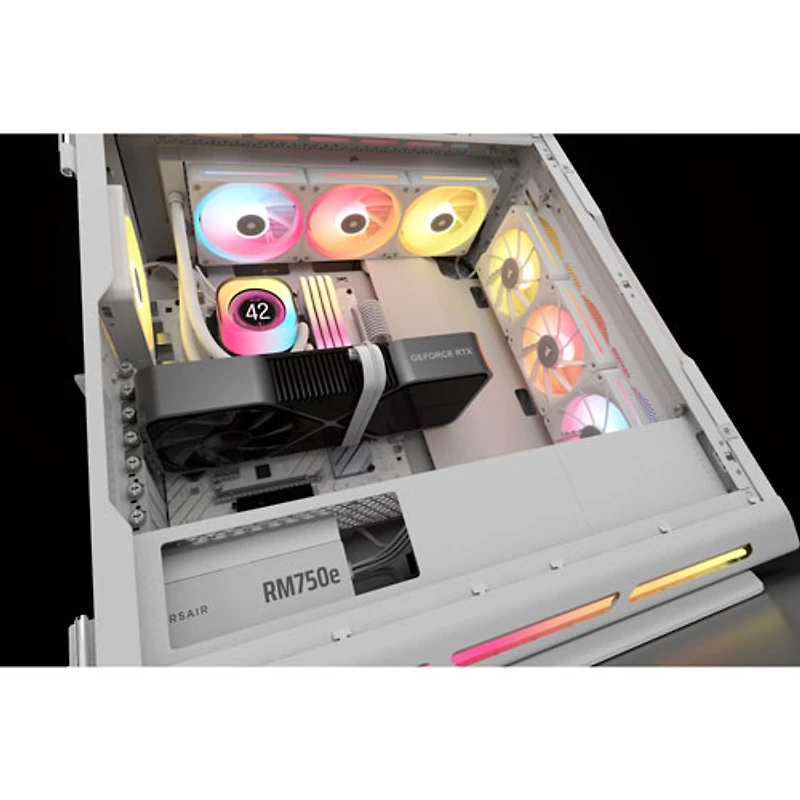 Bloc d'alimentation entièrement modulaire ATX 3.1 de 750 W RM750e de Corsair - Blanc