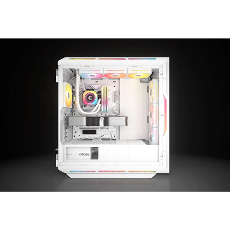 Bloc d'alimentation entièrement modulaire ATX 3.1 de 750 W RM750e de Corsair - Blanc
