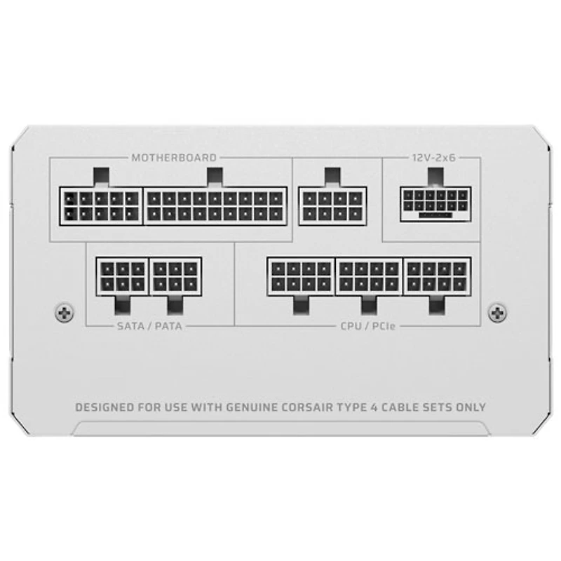 Corsair RM1000e 1000-Watt ATX 3.1 Fully Modular Power Supply - White